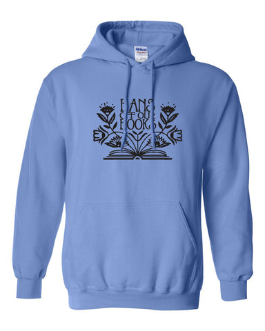 BANS OFF OUR BOOKS Cool Blue Fleece Hoodie
