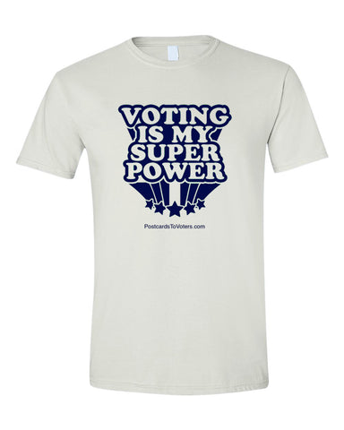 SUPER POWER Unisex White T