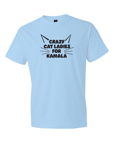 Crazy Cat Unisex Baby Blue T