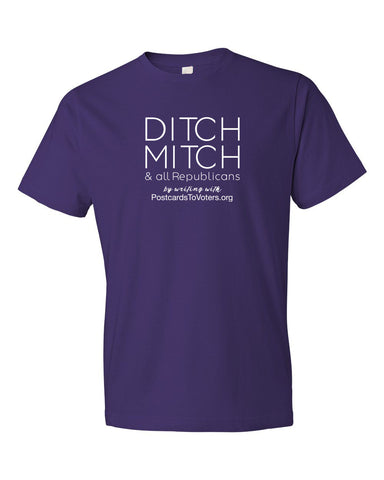 DITCH MITCH - PTV Unisex Purple T